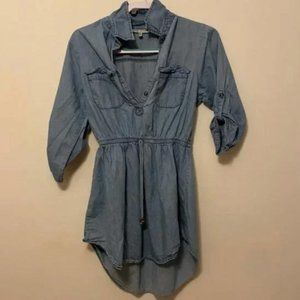 Blue denim dress